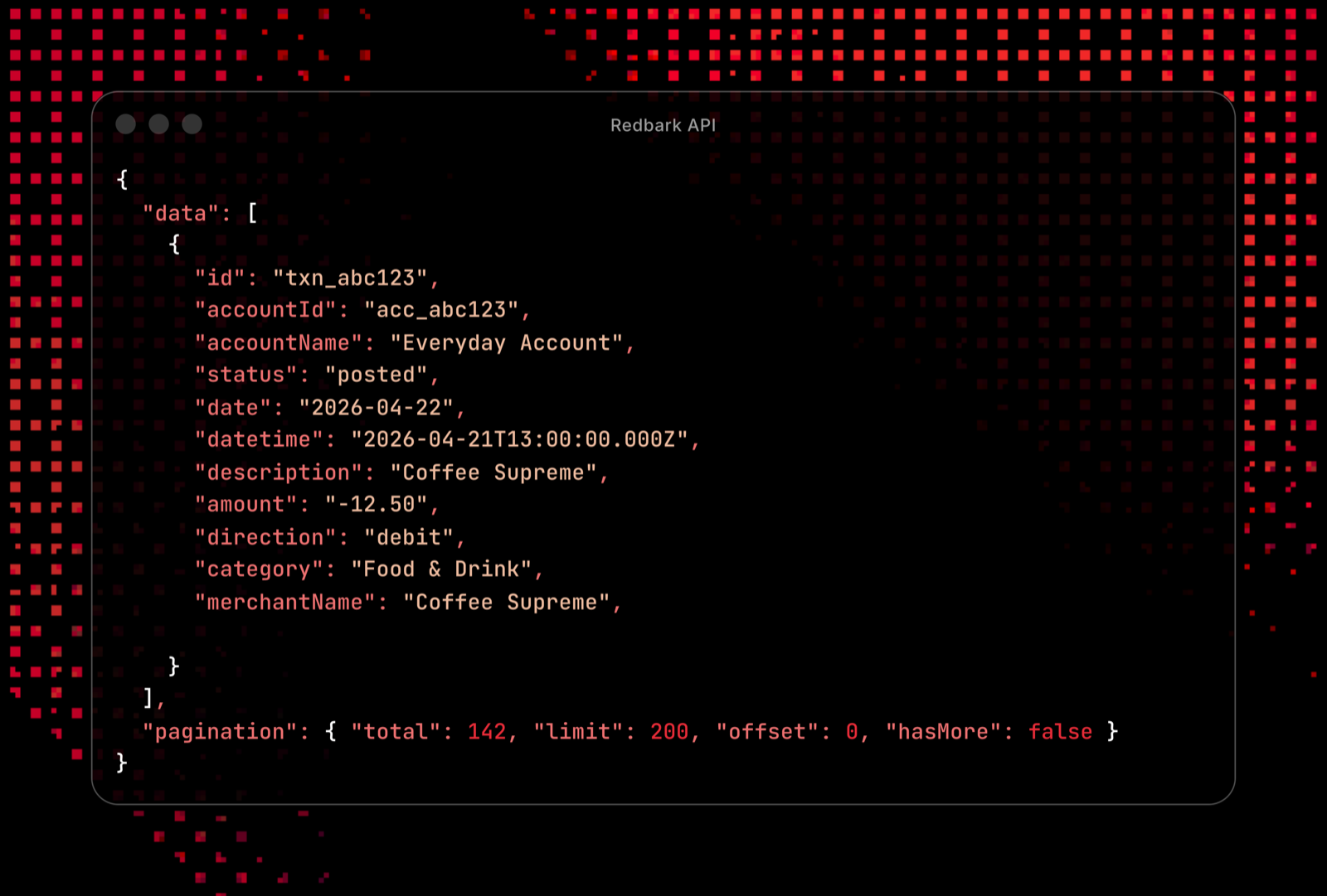 Build a finance app with the Redbark API